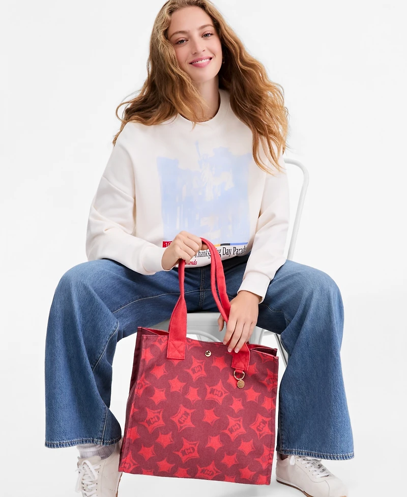 Macy's 100th Thanksgiving Day Parade Red Stars Tote Bag, Macy's Exclusive