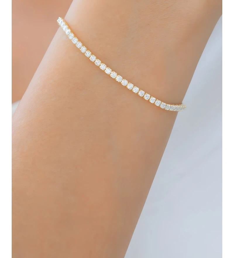 Mint & Lily Classic Cubic Zirconia Tennis Bracelet
