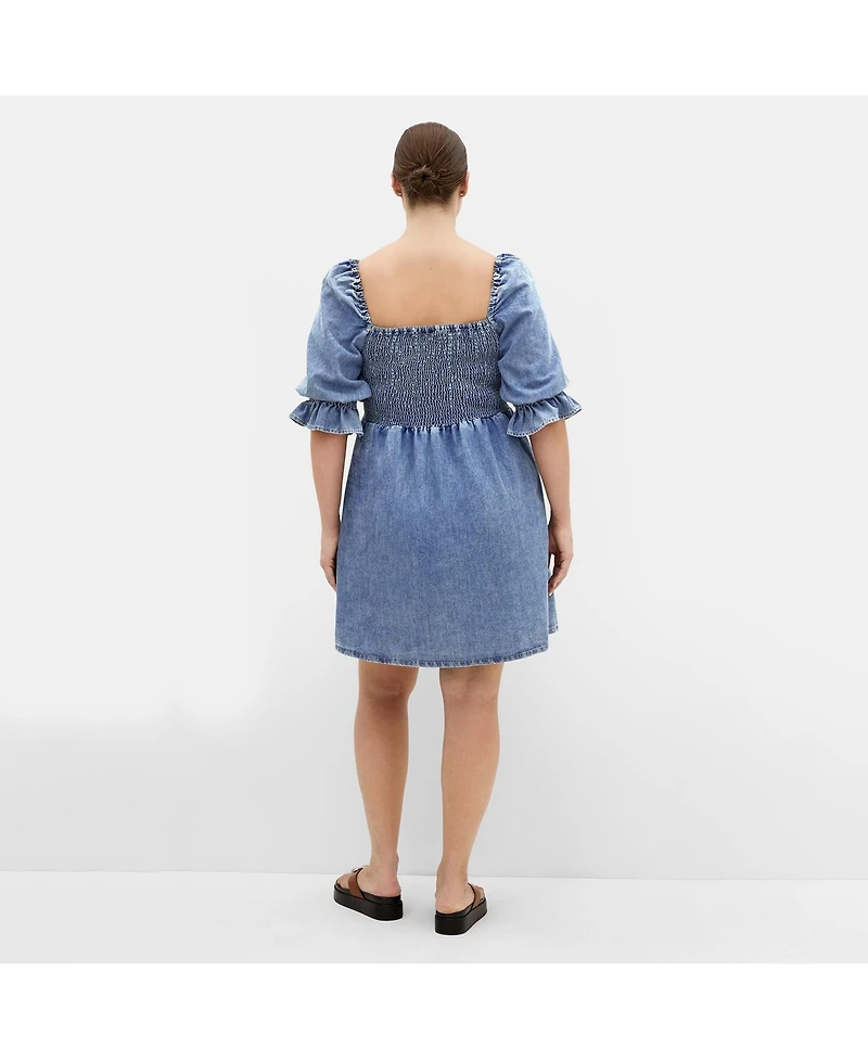 City Chic Women's Kaitlyn Denim Midi Dress