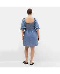 City Chic Women's Kaitlyn Denim Midi Dress