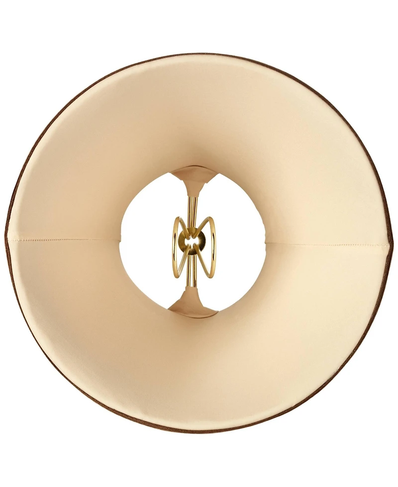 Springcrest Set of Round Hardback Bell Lamp Shades Celia Small 3" Top x 6" Bottom x 5" High Candelabra Clip-On Fitting