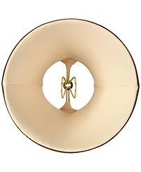 Springcrest Set of Round Hardback Bell Lamp Shades Celia Small 3" Top x 6" Bottom x 5" High Candelabra Clip-On Fitting