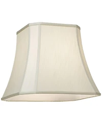 Springcrest Imperial Shade Set of 2 Square Lamp Shades Medium 10.5" Top x 16" Bottom x 13.5" High Spider Replacement Harp Finial Fitting