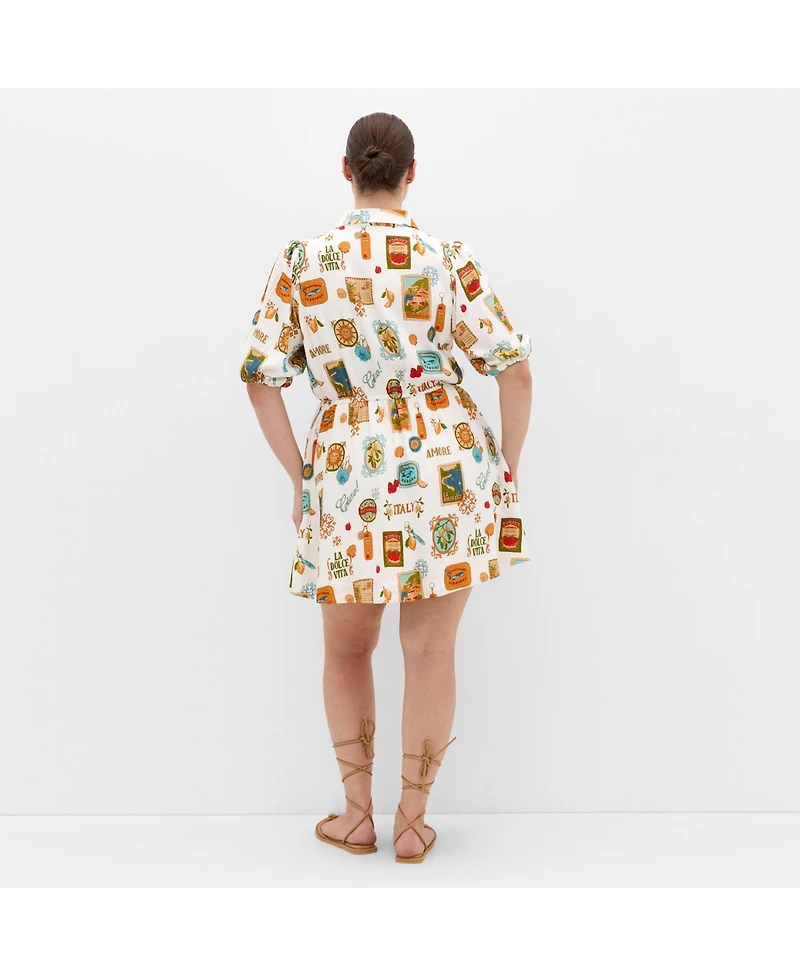 City Chic Women's Amore Print Mini Dress