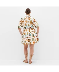 City Chic Women's Amore Print Mini Dress