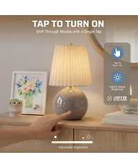 Bell + Howell BetterBeam Collection Cordless Rechargeable Touch 3 Mode Dimmable Led Usb-c Bedside Table Lamp