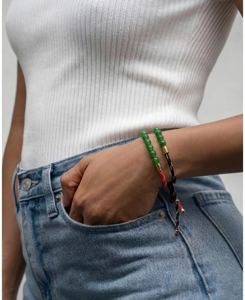 seree Paracord Jade Slider Bracelet