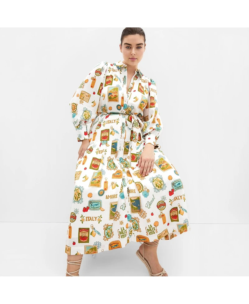 City Chic Women's Amore Print Maxi Dress