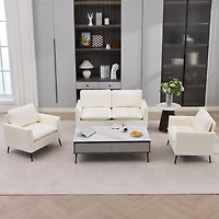 Streamdale Furniture Nordic Retro Leather Cat Paw Loveseat