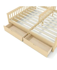 Streamdale Furniture House Platform Bed with Storage Shelves and Drawers