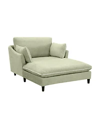 Streamdale Furniture Modern 51.2" Chaise Lounge Sofa Bed with Pillows