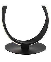 Possini Euro Design 23 1/2" High Small Modern Accent Table Lamp Led Metal Single Shade Living Room Bedroom