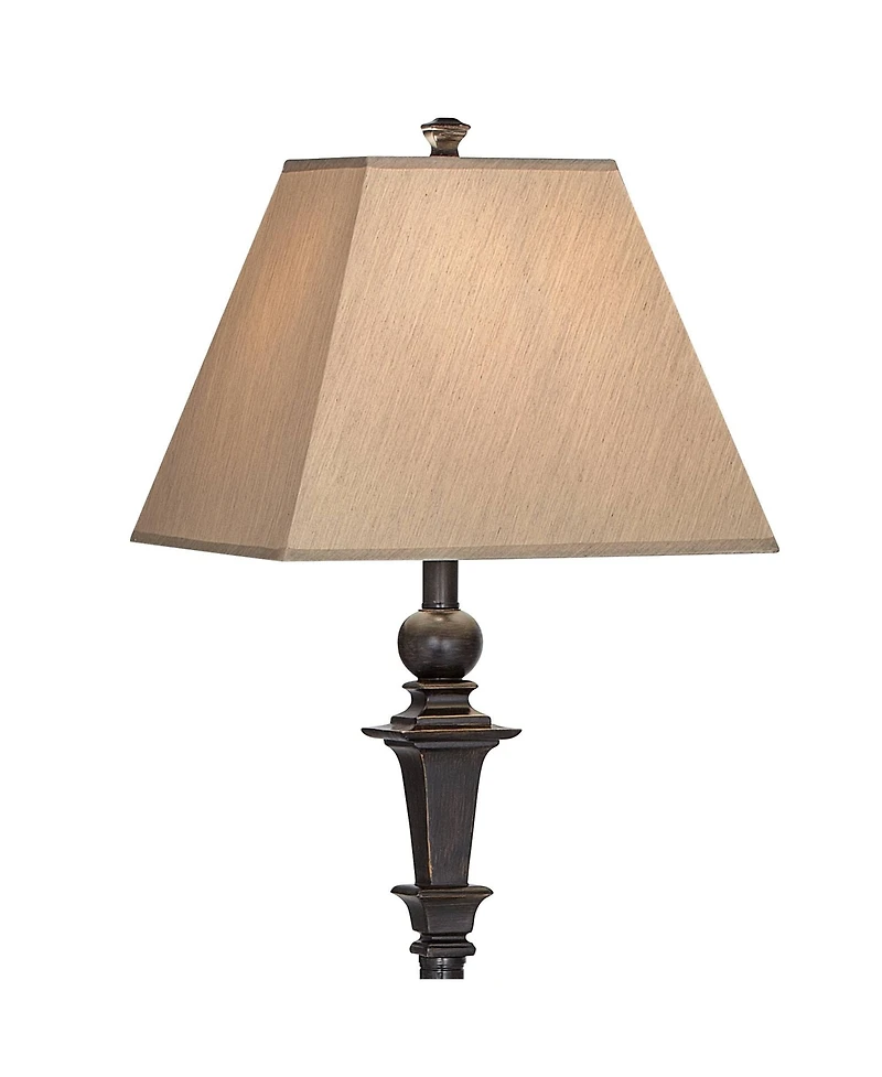 Regency Hill Madison Italian Traditional 59" Tall Standing Floor Lamps Set of 2 Metal Living Room Bedroom