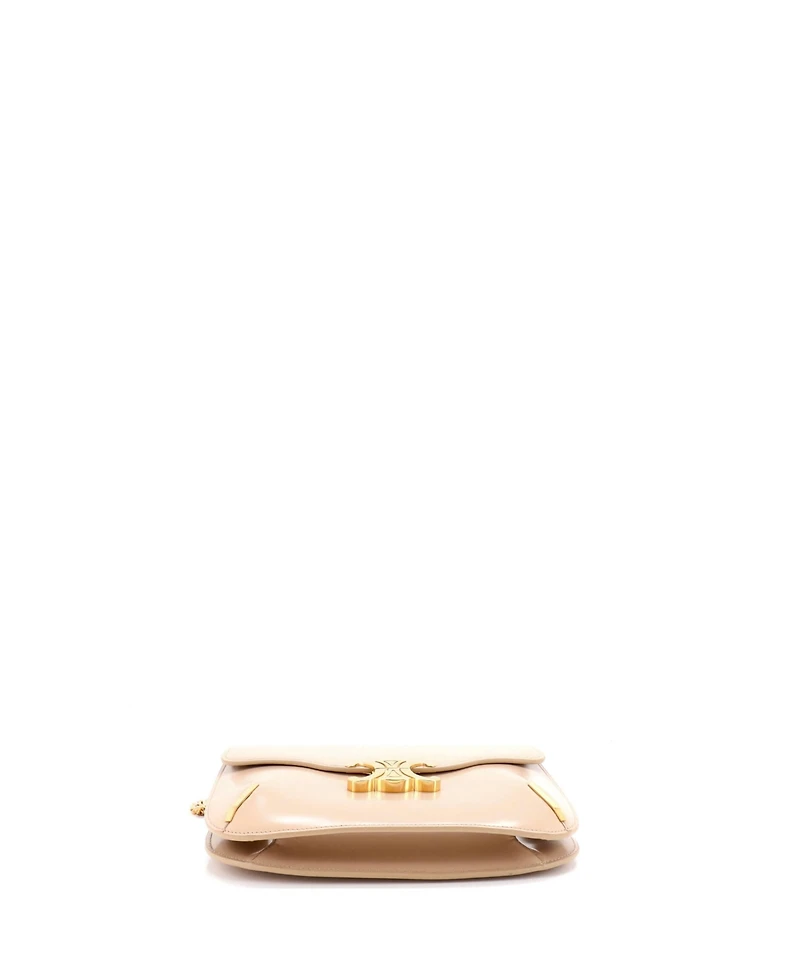 Pre-Owned Celine Small Besace Triomphe Shoulder Bag Smooth Calfskin