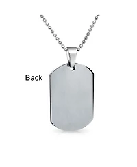 Bling Jewelry Medical Alert Id Dog Tag Blank Pendant Necklace