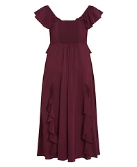 City Chic Women's Fee Frill Maxi Dress