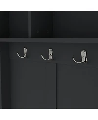 Streamdale Furniture Modern Hallway Hall Tree with Storage and Hooks