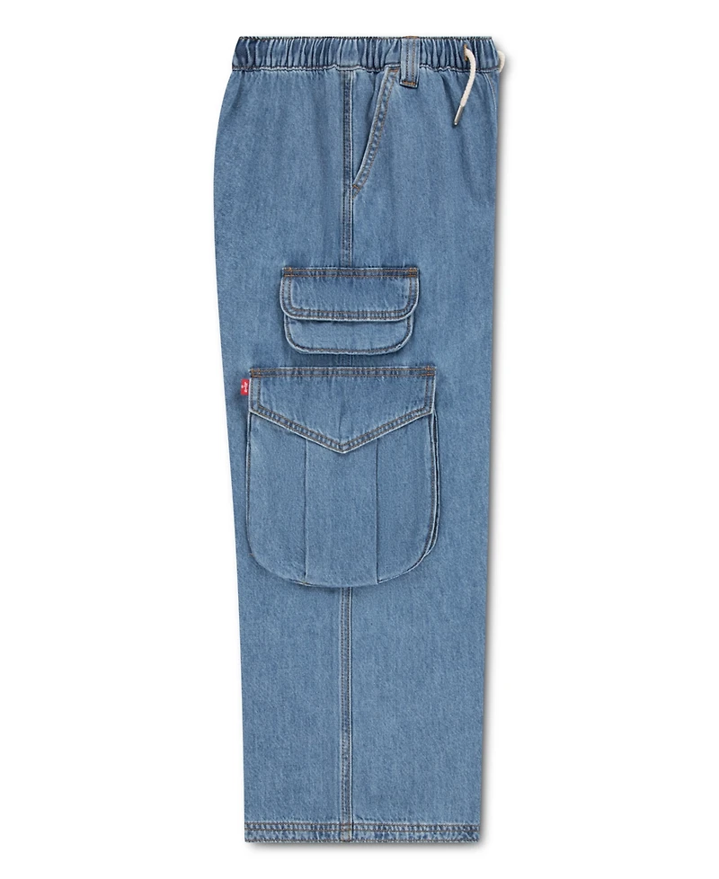 Levi's Girls' 4-6X Wide Denim Cargo Pants