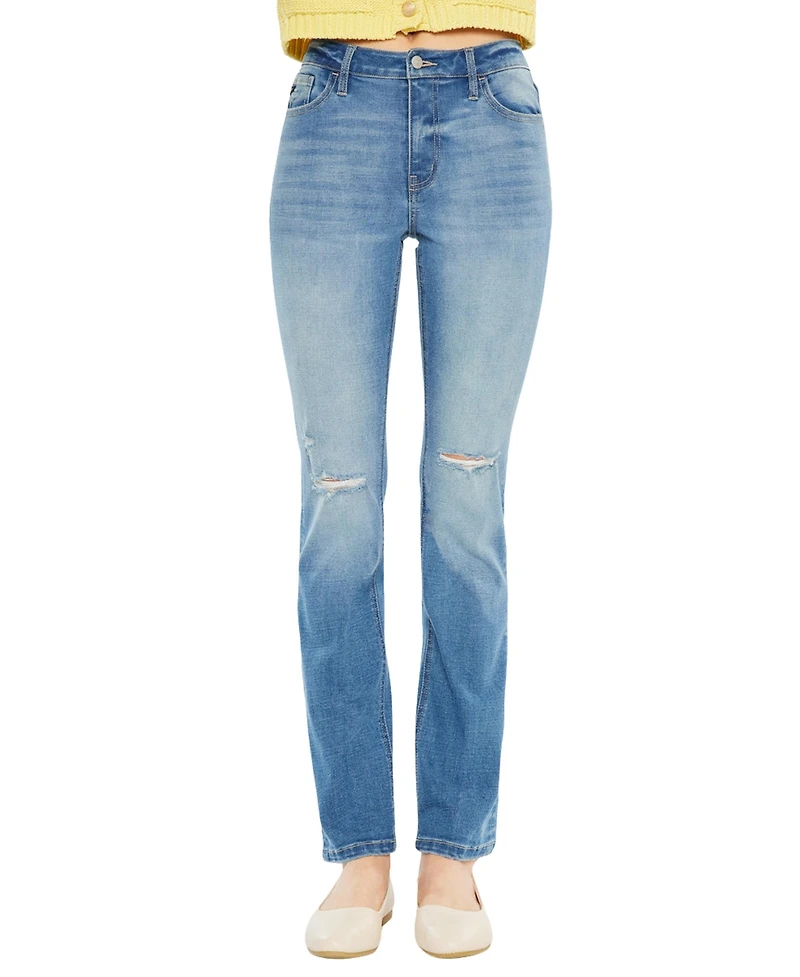 KanCan Women's Diana High Rise Slim Straight Jeans