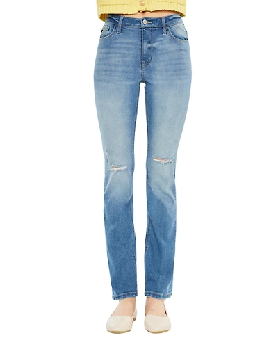 KanCan Women's Diana High Rise Slim Straight Jeans