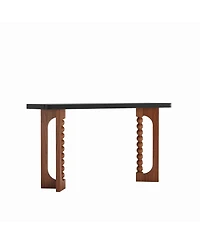 Streamdale Furniture 59'' Console Table with Spherical Legs for Living Room and Hallway