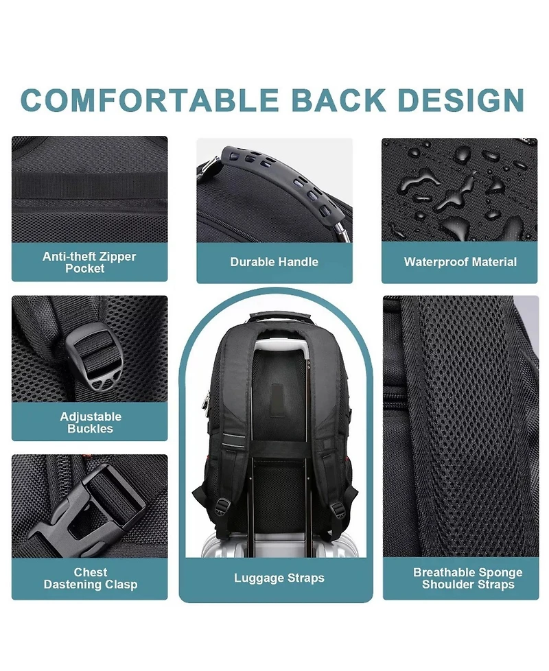 Sugift Unisex Expandable Team Backpack