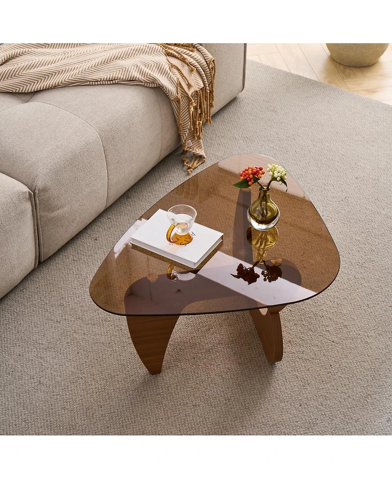 Streamdale Furniture Mid-Century Modern Wood Farmhouse Coffee Table