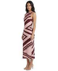 Donna Morgan Women's Printed Sleeveless Midi Dress