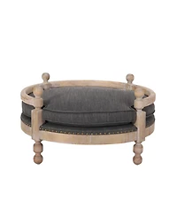 Streamdale Furniture Contemporary Upholstered Medium Pet Bed with Nailhead Trim