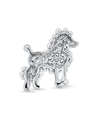Bling Jewelry Whimsical Poodle Brooch Pin Crystal Dog Fashion Statement