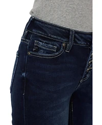 KanCan Women's Lurice Mid Rise Flare Jeans