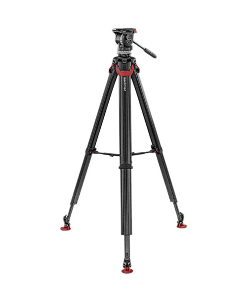 Sachtler Ace Xl 75mm Fluid Head with flowtech 75 Carbon Fiber Tripod and Mid-Level Spreader