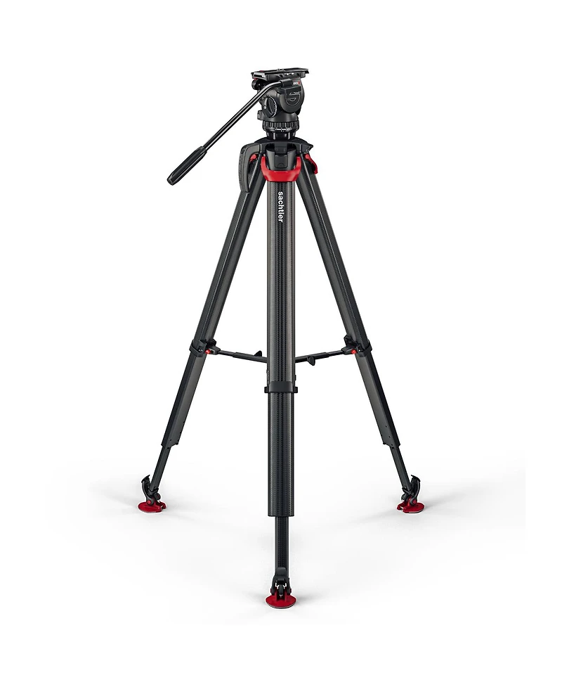 Sachtler aktiv6 Sideload Fluid Head System with flowtech75 Tripod and Mid-Level Spreader