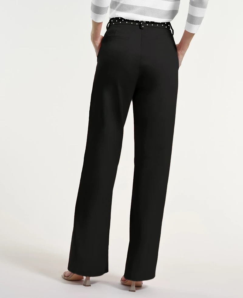 Isaac Mizrahi Women's High-Rise Trousers