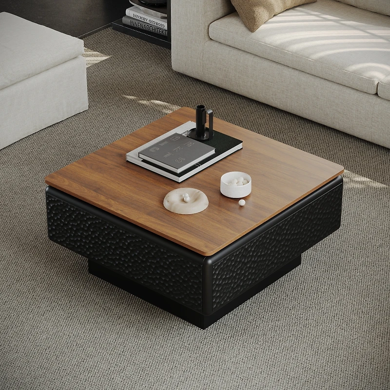 Streamdale Furniture 31" Lift Top Coffee Table with Hidden Storage, Mid-Century Modern