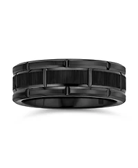 Bling Jewelry Men's Tire Band Ring Mechanic Car Racer Wide Tread