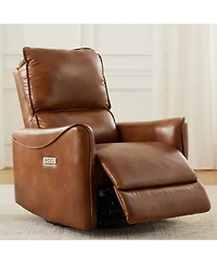 Streamdale Furniture High-Resilience Foam Swivel Power Recliner - Easy Minute Assembly