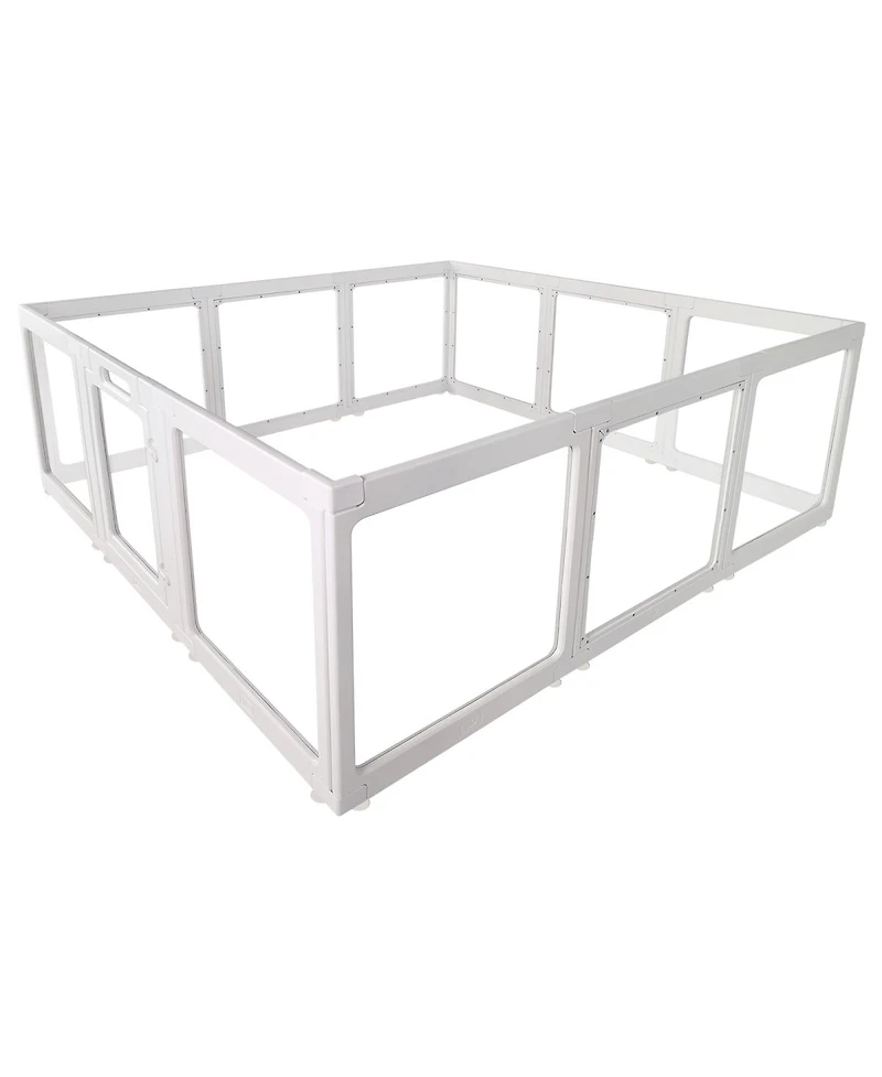 Streamdale Furniture Clear Acrylic Indoor Playpen for Puppies, Rabbits, and Cats, 12 Panels