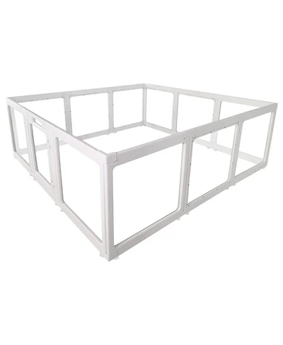 Streamdale Furniture Clear Acrylic Indoor Playpen for Puppies, Rabbits, and Cats, 12 Panels