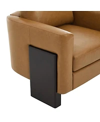 Streamdale Furniture Modern Accent Club Chair with Rubberwood Legs