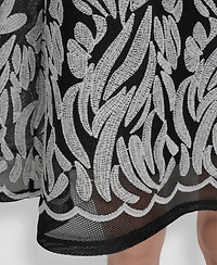 Dkny Women's Sleeveless Embroidered Short Dress