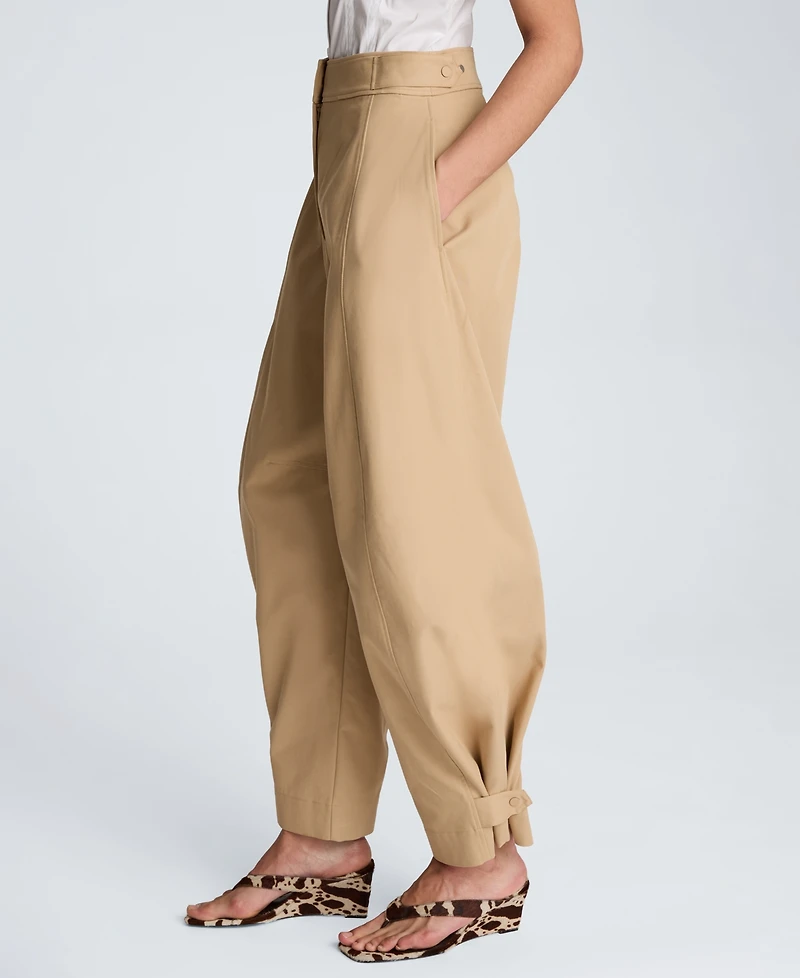 Kenneth Cole Women's Double Pleated Barrel Pants