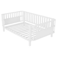 Streamdale Furniture Metal Platform Bed with Rails for Kids