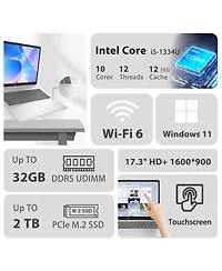 Hp Essential 17.3 inches Traditional Laptop Intel Core i5 16GB Ram Intel Uhd Graphics 512GB Ssd Storage Windows 11 Home 60Hz