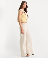 Good American Women's Mid-Rise Hook-and-Eye Front Pants
