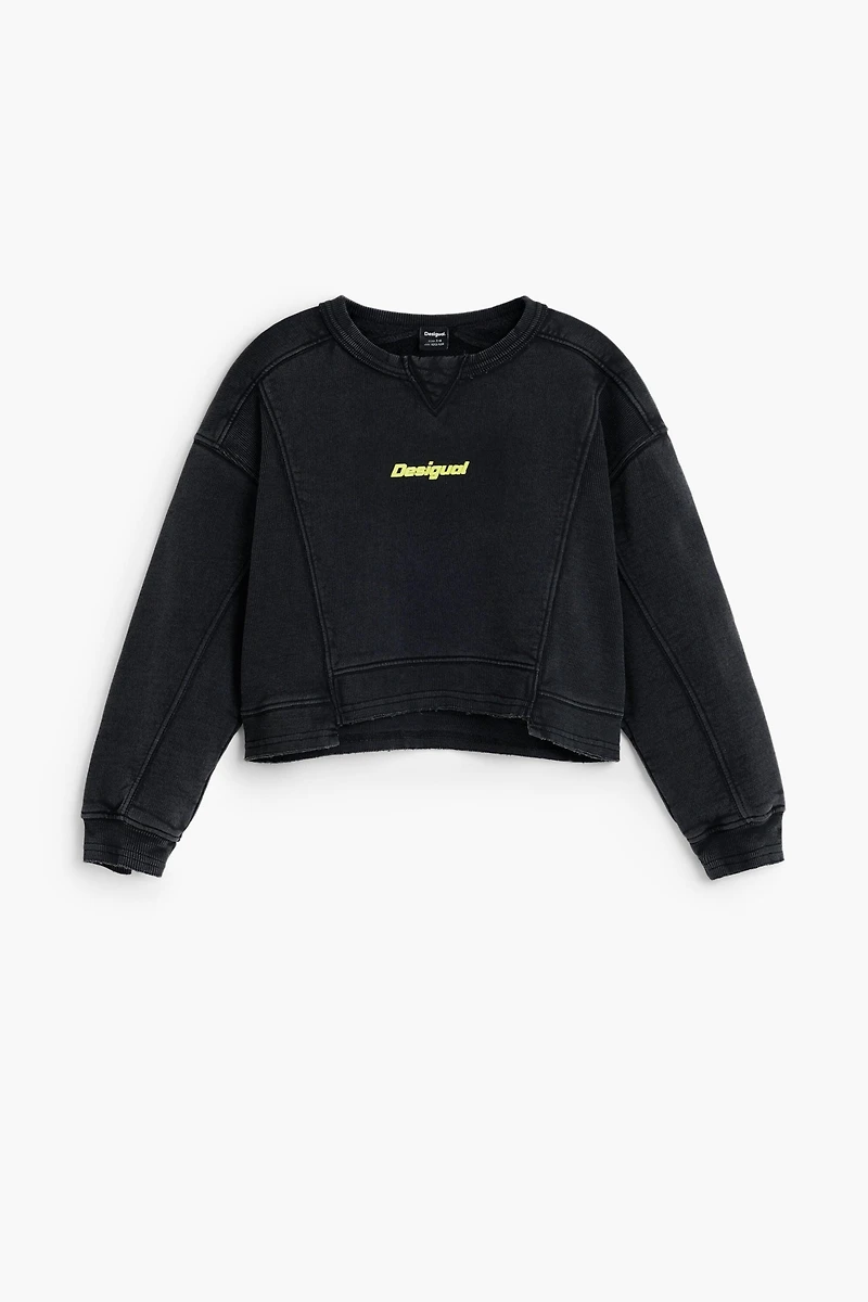 Desigual Girls's Sweatshirt seams logo