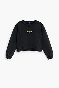 Desigual Girls's Sweatshirt seams logo
