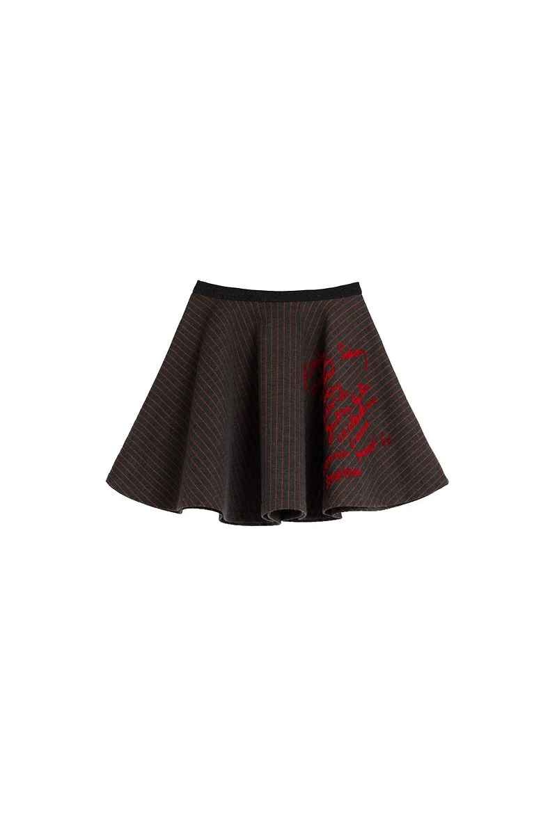 Desigual Girls's Short striped knit skirt