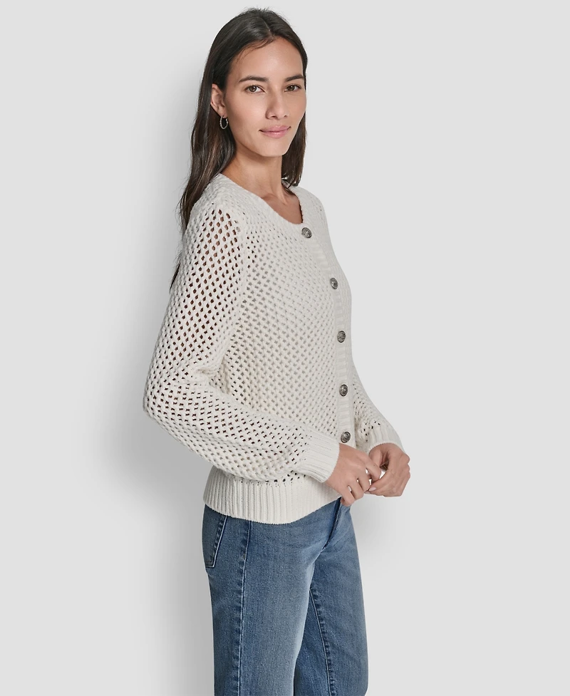 Dkny Jeans Women's Open-Knit Cardigan