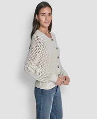 Dkny Jeans Women's Open-Knit Cardigan